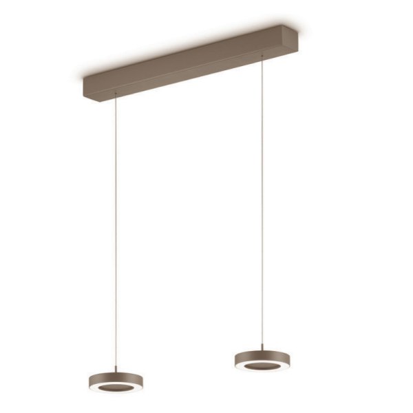 GKS Knapstein Daja-2 effekt bronze LED-Pendelleuchte 2- flammig 51.525.34